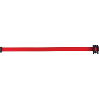 Cartouche de ruban pour assembler votre propre barri&egrave;re de contr&ocirc;le des foules, Vierge, 7', Ruban Rouge Infinity Industrial Services Inc.