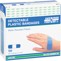Bandages, Rectangular/Square, 3", Plastic Metal Detectable, Sterile Infinity Industrial Services Inc.
