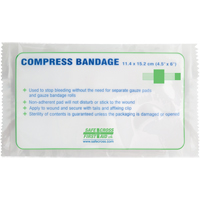 Compress Bandages, Crepe Tails, Cut to Size L x 4-1/2" W Infinity Industrial Services Inc.