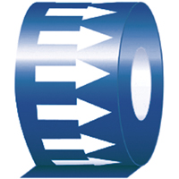 &eacute;tiquette de tuyauterie, 108', Blanc/bleu Infinity Industrial Services Inc.