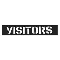 Pochoirs pour parc de stationnement, Anglais, 12" Infinity Industrial Services Inc.