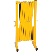 Barri&egrave;re extensible, 37" h x 11' lo, Noir/Jaune Infinity Industrial Services Inc.