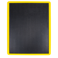 Tapis antifatigue en d&ocirc;me, &agrave; bulles, 2' x 3' x 1/2", Noir, Caoutchouc Infinity Industrial Services Inc.