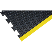 Tapis antifatigue en d&ocirc;me, &agrave; bulles, 3' x 4' x 1/2", Noir, Caoutchouc Infinity Industrial Services Inc.