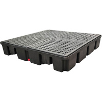 Nestable Spill Pallet With Drain, 66 US gal. Spill Capacity, 49" x 49" x 10.5" Infinity Industrial Services Inc.