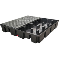 Nestable Spill Pallet With Drain, 66 US gal. Spill Capacity, 49" x 49" x 10.5" Infinity Industrial Services Inc.