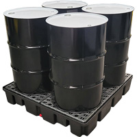 Nestable Spill Pallet With Drain, 66 US gal. Spill Capacity, 49" x 49" x 10.5" Infinity Industrial Services Inc.