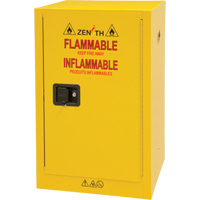 Flammable Storage Cabinet, 12 gal., 1 Door, 23" W x 35" H x 18" D Infinity Industrial Services Inc.