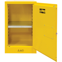 Flammable Storage Cabinet, 12 gal., 1 Door, 23" W x 35" H x 18" D Infinity Industrial Services Inc.