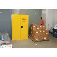 Flammable Storage Cabinet, 45 gal., 2 Door, 43" W x 65" H x 18" D Infinity Industrial Services Inc.
