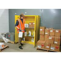 Flammable Storage Cabinet, 45 gal., 2 Door, 43" W x 65" H x 18" D Infinity Industrial Services Inc.