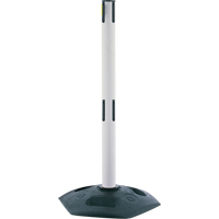 Dual Line Heavy Duty Receiver Post, 38" High, White Infinity Industrial Services Inc.