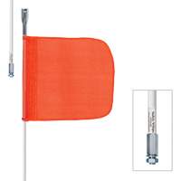 Tiges de s&eacute;curit&eacute; robustes Safety Whip, Fixation Filet&eacute;, Hauteur 10', Orange Infinity Industrial Services Inc.