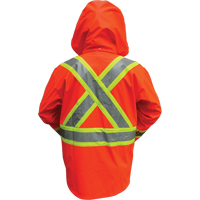 Vestes de s&eacute;curit&eacute; imperm&eacute;ables ignifuges haute visibilit&eacute; en polyur&eacute;thane, Petit, Orange haute visibilit&eacute; Infinity Industrial Services Inc.