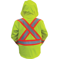 Vestes de s&eacute;curit&eacute; imperm&eacute;ables ignifuges haute visibilit&eacute; en polyur&eacute;thane, Petit, Jaune lime haute visibilit&eacute; Infinity Industrial Services Inc.