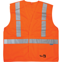 Vestes de s&eacute;curit&eacute; ignifug&eacute;es, Orange haute visibilit&eacute;, Moyen/Petit, Polyester Infinity Industrial Services Inc.
