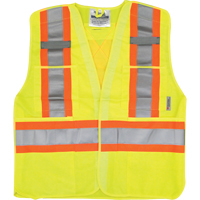 Veste de s&eacute;curit&eacute; pour la circulation, Jaune lime haute visibilit&eacute;, Moyen/Petit, Polyester Infinity Industrial Services Inc.