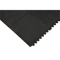 Tapis antifatigue, Lisse, 3' x 3' x 1/2", Noir, Caoutchouc naturel Infinity Industrial Services Inc.