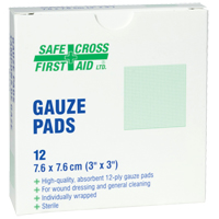 Gauze , Pad, 3" L x 3" W, Sterile, Medical Device Class 1 Infinity Industrial Services Inc.