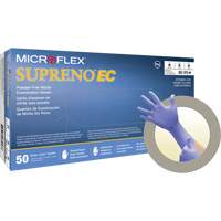 Gants Supreno EC, Petit, Nitrile, 5,5-mil, Sans poudre, Mauve, Classe 2 Infinity Industrial Services Inc.
