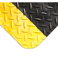 Tapis Smart No 497, Losange, 4' x 10' x 1", Noir/Jaune, PVC/Ur&eacute;thane Infinity Industrial Services Inc.