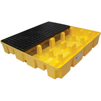 Poly-Slim-Line Spill Pallet with Drain, 66 US gal. Spill Capacity, 49" x 49" x 8.75" Infinity Industrial Services Inc.
