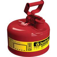 Safety Cans, Type I, Steel, 1 US gal., Red, FM Approved/UL/ULC Listed Infinity Industrial Services Inc.