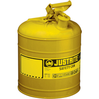 Bidons s&eacute;curitaires, Type I, Acier, 2 gal. US, Jaune, Homologu&eacute; FM/List&eacute; UL/ULC Infinity Industrial Services Inc.