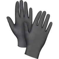 Gants jetables de calibre m&eacute;dical r&eacute;sistants &agrave; la perforation, Grand, Nitrile, 5 mils, Sans poudre, Noir, Classe 2 Infinity Industrial Services Inc.