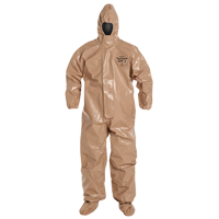 Tychem&reg; 5000 Protective Hooded Coveralls, Small, Brown Infinity Industrial Services Inc.