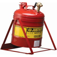 Bidon avec robinet s&eacute;curitaires pour laboratoires, Type I, Acier, 5 gal. US, Rouge, Homologu&eacute; FM Infinity Industrial Services Inc.
