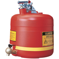 Bidon avec robinet s&eacute;curitaires pour laboratoires, Type I, Acier, 5 gal. US, Rouge, Homologu&eacute; FM Infinity Industrial Services Inc.