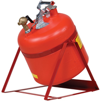 Bidon avec robinet s&eacute;curitaires pour laboratoires, Type I, Acier, 5 gal. US, Rouge, Homologu&eacute; FM Infinity Industrial Services Inc.