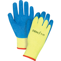 Gants haute visibilit&eacute; doubl&eacute;s d'acrylique & enduits de caoutchouc, 11/2T-Grand, R&ecirc;vetement Latex de caoutchouc, Calibre 7, Enveloppe en Tissu &eacute;ponge Infinity Industrial Services Inc.