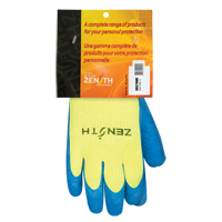 Gants haute visibilit&eacute; doubl&eacute;s d'acrylique de caoutchouc naturel, 9, R&ecirc;vetement Latex de caoutchouc, Calibre 7, Enveloppe en Acrylique Infinity Industrial Services Inc.