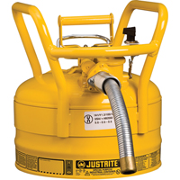 Bidons s&eacute;curitaires D.O.T. de AccuFlow, Type II, Acier, 2,5 gal. US, Jaune, Homologu&eacute; FM Infinity Industrial Services Inc.