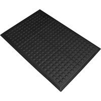 Rejuvenator&reg; Connect No. 502 for Single Workstation, Polyurethane, 2' W x 3' L, 5/8" Thick, Black Infinity Industrial Services Inc.