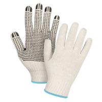 Gants l&eacute;gers tricot&eacute;s &agrave; pois, Poly/coton, Un c&ocirc;t&eacute;, Calibre 7, T-Grand Infinity Industrial Services Inc.