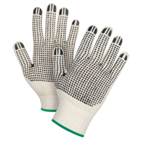 Gants tricot&eacute;s de poids lourd &agrave; deux c&ocirc;t&eacute;s avec pois, Poly/coton, Deux c&ocirc;t&eacute;s, Calibre 7, Moyen Infinity Industrial Services Inc.