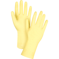 Premium Canary Yellow Chemical-Resistant Gloves, Size X-Large/10, 12" L, Rubber Latex, Flock-Lined Inner Lining, 18-mil Infinity Industrial Services Inc.