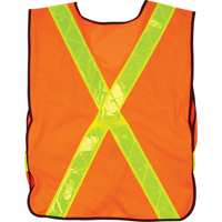 Standard-Duty Safety Vest, High Visibility Orange, Medium, Polyester Infinity Industrial Services Inc.