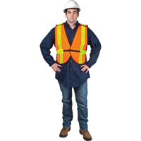 Standard-Duty Safety Vest, High Visibility Orange, Medium, Polyester Infinity Industrial Services Inc.