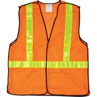 5-Point Tear-Away Traffic Safety Vest, High Visibility Orange, Medium, Polyester Infinity Industrial Services Inc.