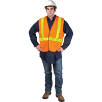 5-Point Tear-Away Traffic Safety Vest, High Visibility Orange, Medium, Polyester Infinity Industrial Services Inc.
