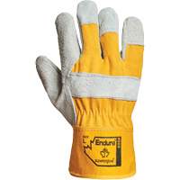 Gants d'ajusteur Endura, Grand, Paume en Cuir refendu, Doublure en Coton Infinity Industrial Services Inc.