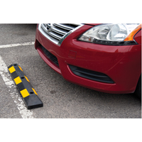 Parking Curb, Rubber, 3' L, Black/Yellow Infinity Industrial Services Inc.