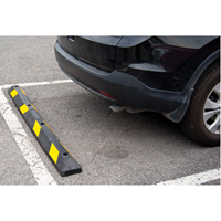 Parking Curb, Rubber, 6' L, Black/Yellow Infinity Industrial Services Inc.