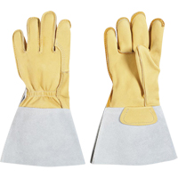 Gants pour monteur de lignes, Grand, Paume en Cuir fleur de vache, Doublure en Coton Infinity Industrial Services Inc.