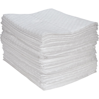 Premium Fine Fiber Sorbent Pads, Oil Only, 15" x 17", 30 gal. Absorbancy Infinity Industrial Services Inc.