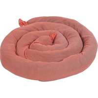 Remblais tubulaires absorbants, Mati&egrave;res dangereuses, Absorption 50 gal., 3" la x 8' lo, Pqt de 15 Infinity Industrial Services Inc.